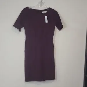 LOFT | Dresses | Loft Plum Purple Fall Ribbed Short Sleeve Pocket Midi Dress | Poshmark LOFT | Dresses | Loft Plum Purple Fall Ribbed Short Sleeve Pocket Midi Dress | Poshmark